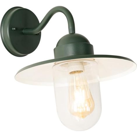 Qazqa kansas - Applique murale - 1 lumière - L 29.4 cm - Vert - Moderne - éclairage extérieur (1/3)