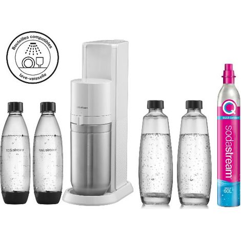 Sodastream DUO máquina de agua con gas blanca compacta