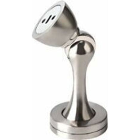 Magnetischer Türstopper – Wandmontage – Massives Metall – Starker magnetischer Türstopper – Magnetischer Türstopper für Zuhause oder Büro – Silber, 100 mm (1/4)