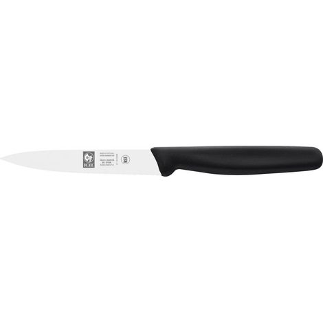 Icel spelucchino lama liscia acciaio inox nero 10 cm