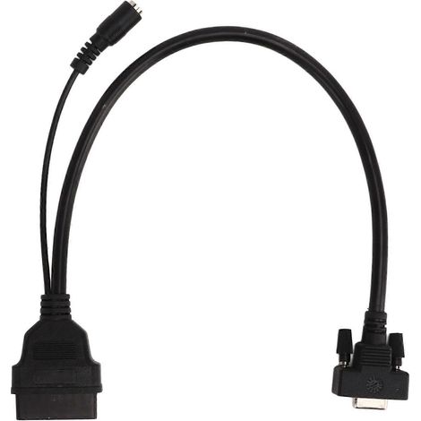 Câble adaptateur OBD 16 broches mâle 15 broches femelle, connecteur de diagnostic Plug and Play de remplacement pour Launch X431 E2U011 (1/5)