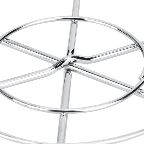 Grille de barbecue ronde en treillis métallique, outil de camping et de pique-nique en extérieur (1/5)
