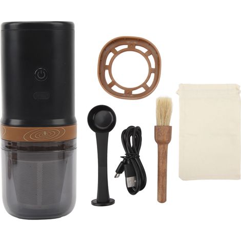 Moulin électrique portable pour grains et céréales, broyeur multifonction avec fonction de mouture et infusion (1/5)
