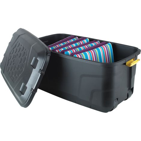 Malette de transport RS PRO en Plastique, Dimensions externes 900 x 520 x 450mm ( Prix pour 1 ) (1/2)