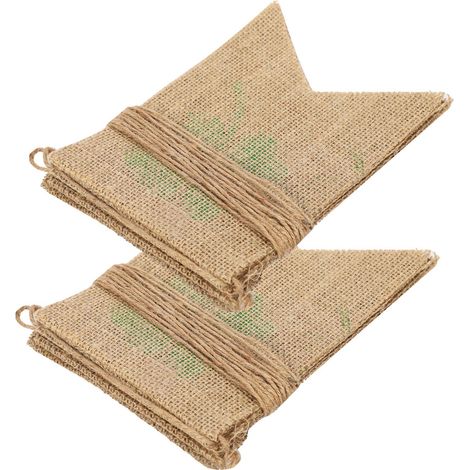 Drapeau fanion en toile de jute décoration de la maison bannière murale trèfle porte-bonheur à suspendre pour festival irlandais à faire soi-même (1/5)