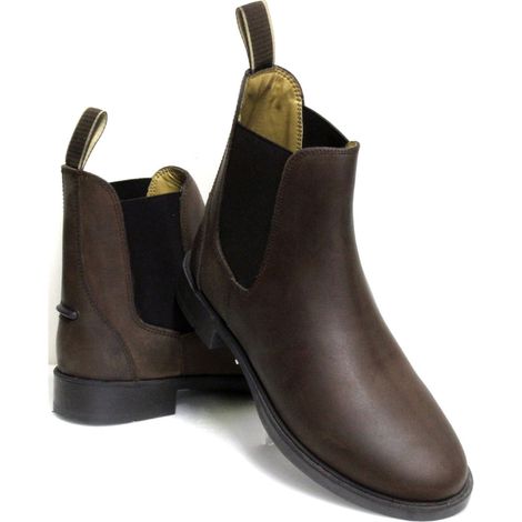 32, nero: Jodhpur-Stiefeletten aus Nubuk mit rutschfester Sohle und Sporenhalter hinten Erwachsene und Kinder