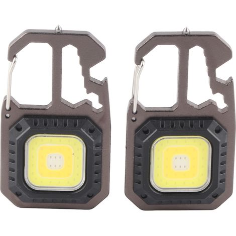 Set mit 2 Mini-COB-Arbeitsleuchten mit hoher Helligkeit, IP66-Schutzart, Multifunktions-LED-Taschenlampe mit Flaschenöffner (1/5)