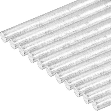11Pcs Zinc Rod, 99.995% High Purity Solid Zinc Bar 3/8"(10mm) Dia 4"(100mm) Length Metal Rod Zinc Anode Good Conductivity For Research Scientific Experiment (1/5)
