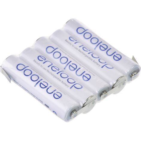 Panasonic eneloop Reihe F1x5 Akkupack 5x Micro (AAA) Z-Lötfahne NiMH 6 V 750 mAh