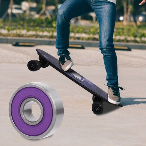 8-teiliges Skateboard-Scooter-Kugellager-Set mit 608 Kugellagern (lila 7) (1/5)