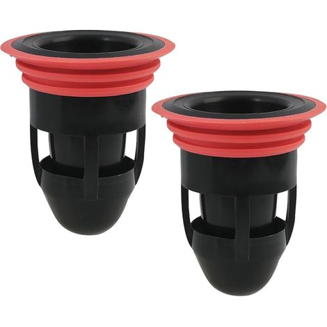 Lot de 2 Bouchons Anti-Odeur pour Égout de Douche - Drain de Plancher41-50mm - Matériau ABS de Haute Qualité - Installation Facile - Prévention des Refoulements et des Odeurs,bonde Anti Odeur Douche