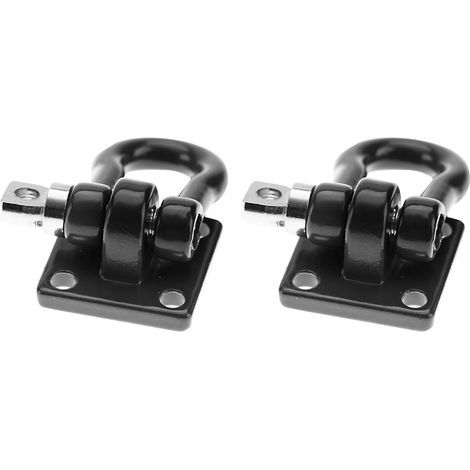 Lot de 4 verrous de sécurité pour voiture RC tout-terrain, pièces de rechange noires (1/5)