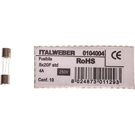 Geräteeinsatz 5x20mm 4A F /schnell/ 250V 006710023 /10 Stück/