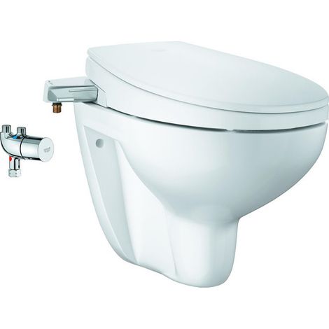GROHE Alpine white / chrome 3-in-1 shower inodoro inodoro inodoro suspendido