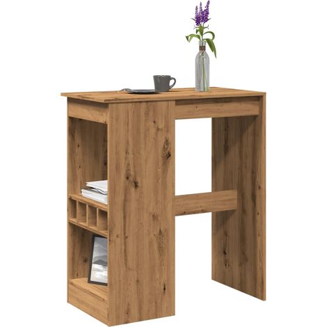 Bartisch mit Regal Artisan-Eiche 90x47,5x103,5 cm Holzwerkstoff