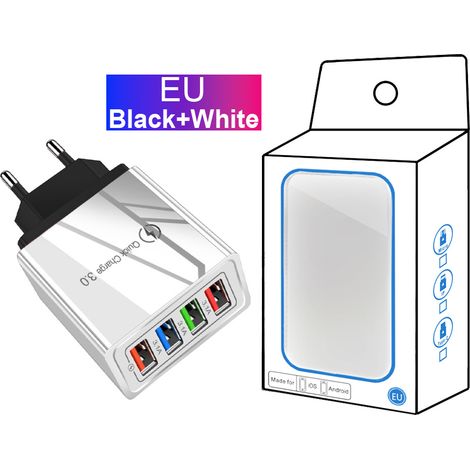 chargeur Adaptateur secteur 4USB 5V3A multi-port USB tête de charge chargeur de téléphone portable[P063] (1/5)