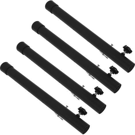 Lot de 4 rallonges de pieds de table de 44 cm en acier pour tables pliantes (pieds droits et coudés). (1/5)