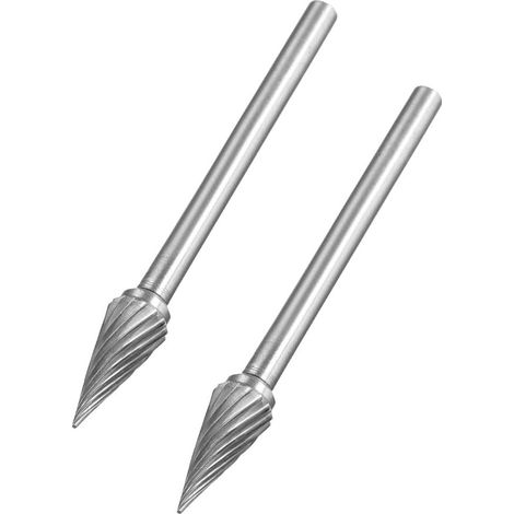 G19031800ux0104 Lime rotative en carbure de tungstène 1/8"x1/4",Pointed Cone Shape (1/5)