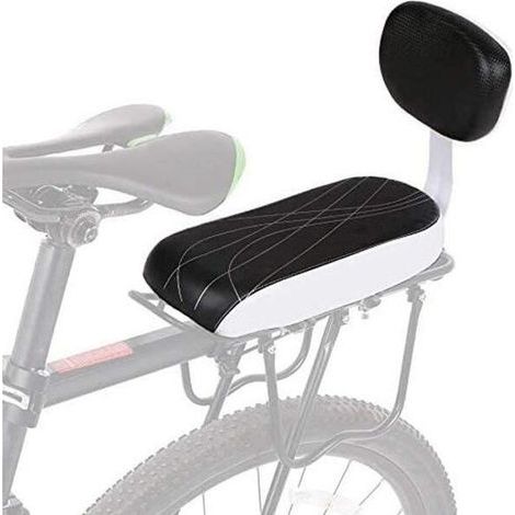 coussin de siège arrière pour vélo,Pièces Accessoires Sièges,avec Coussin Doux et Dossier, rtable pour Les Enfants Ou Les Adulte (1/4)