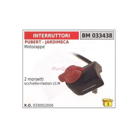 PUBERT interruptor motor azada 2 terminales ojal+faston M 033438