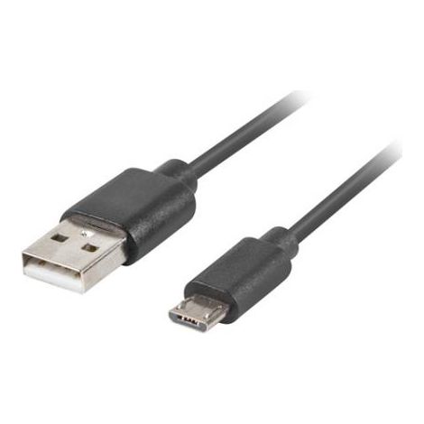 Cavo micro USB 2.0 Lanberg BM-AM 1.0m QC 3.0 nero