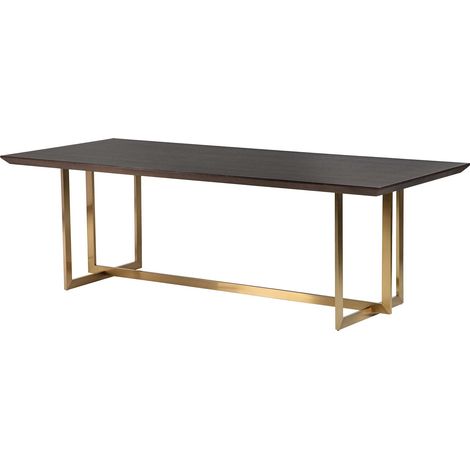 Argos Esstisch aus Edelstahl, Esche, 240 x 100 x 77 cm (1/5)