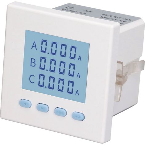 Compteur d'énergie triphasé numérique, testeur de consommation électrique, moniteur intelligent LCD AC220V 5A, ampèremètre