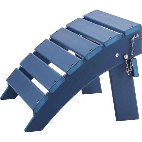 Mophorn 15,7L x 18,9B x 13H Zoll HDPE klappbarer Adirondack-Ottomane, wetterbeständige Fußstütze für Adirondack-Stuhl, ideal für Veranda, Pool, Rasen, Hinterhof, Blau