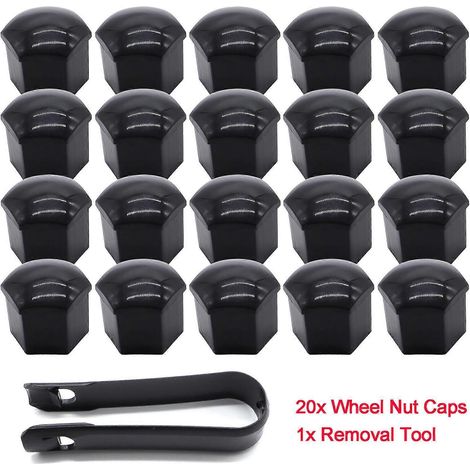 20 vis de roue, écrous de roue, cache-vis, boulons de 21 mm pour voiture (1/5)