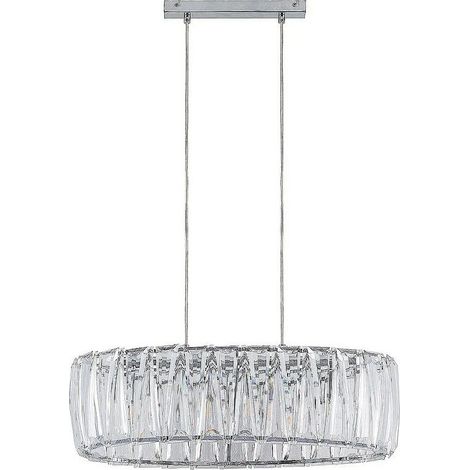 [NEUWERTIG] B-Ware Lindby Pendelleuchte Hängelampe Sofia transparent chrom Kunststoff E14 LED Lampe (1/2)