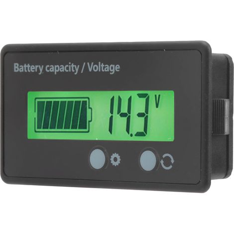 Indicateur de capacité de batterie LCD DC 10-100 V, voltmètre, testeur de tension, rétroéclairage vert