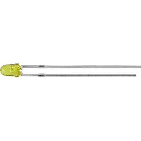 Kingbright L-7104YT LED bedrahtet  Gelb Rund 3 mm 20 mcd 34 ° 20 mA 2.1 V