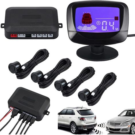 TRADE SHOP - Sensore Di Parcheggio Auto Sistema A 4 Sensori Display Led Ad Ultrasuoni Q-ca202 - (1/5)