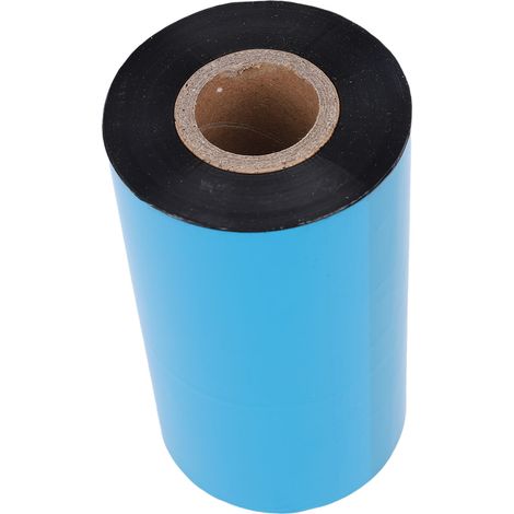 1 rouleau ruban transfert thermique 110mm x 300m core 25mm résine renforcée cire pour imprimantes étiquettes code-barres (1/5)