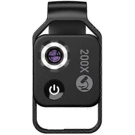 APEXEL 200-fache Vergrößerung Mikroskopobjektiv mit beweglicher LED CPL Schwarz (1/5)