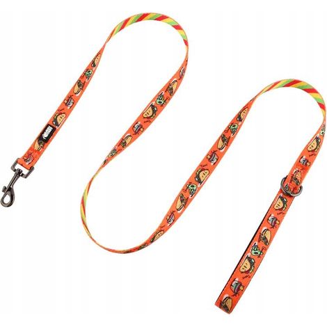 Guinzaglio corto per cani 1,5 m colorato bulldog francese barboncino HUGGY DOGGY M (1/5)