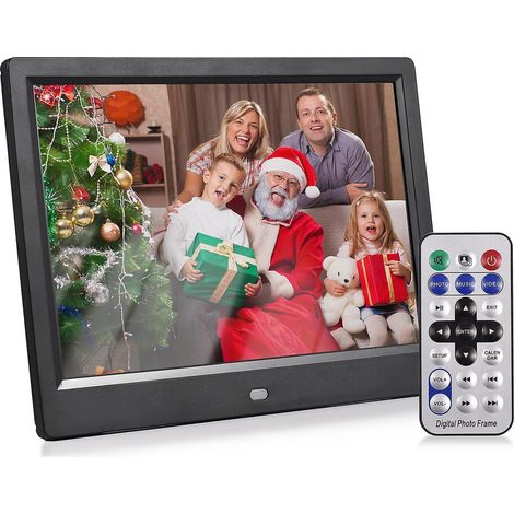 Andoer 10,1-Zoll-Digitalfotorahmen, elektronisches Fotoalbum für den Schreibtisch, 1280 x 800 IPS-Bildschirm, unterstützt Fotos/Videos