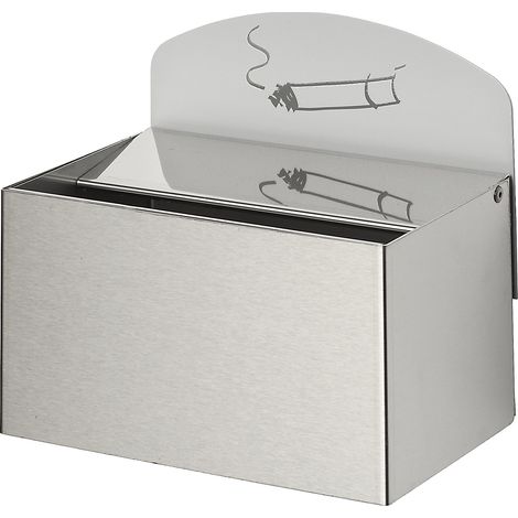 VAR, Cendrier mural avec plaque de signalisation, h x l x p 125