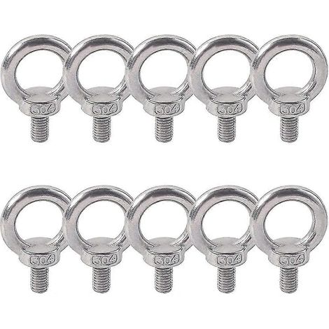 Anneau de levage en acier inoxydable 304, filetage extérieur M3x9, boulon à œil, boulon, vis pour ingénierie mécanique (1/4)