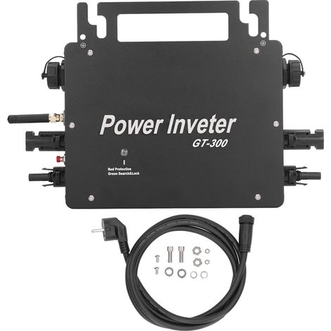 Micro-onduleur solaire pour panneau, 300W DC à AC, contrôle WiFi. (1/5)