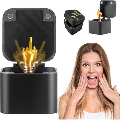 BoîTe Cadeau Surprise Amusante pour Doigt d'honneur,Coffret Cadeau Surprise pour Doigt d'honneur,Cadeau Amusant De NoëL,pour DéCoration De Bureau,Cadeau De DéCoration pour La Maison (1/5)