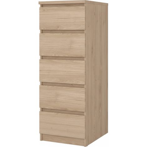 KIT CASSETTIERA NAIA 5 CASS 40X50X111CM ROVERE- 1,0 pz (1/2)