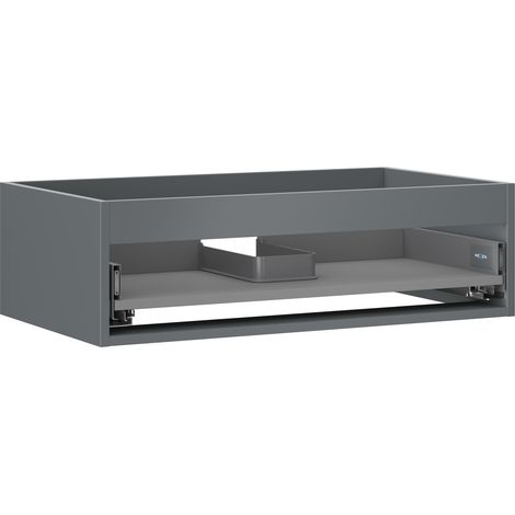 Mexen Box-A Korpus des Waschtischunterschranks 80 cm, 1 Schublade, Graphit matt - 91AX0-0800-235-1-66 (1/4)