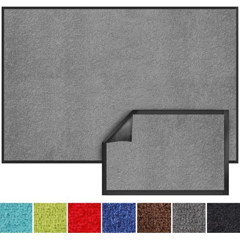 Schmutzfangmatte Monochrom Silbergrau 200 x 600 cm