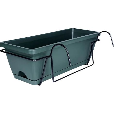 (bk) Pot de fleurs suspendu pour balcon ou rambarde de terrasse B (1/5)