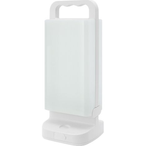 Lampe Solaire Camping Rechargeable, Lanterne Camping Réglable Luminosité Portable, Batterie Externe de Secours 4400mAh, Eclairage Camping LED Etanche IPX4 pour Camping, Pêche, Randonnée [Classe énergé (1/5)