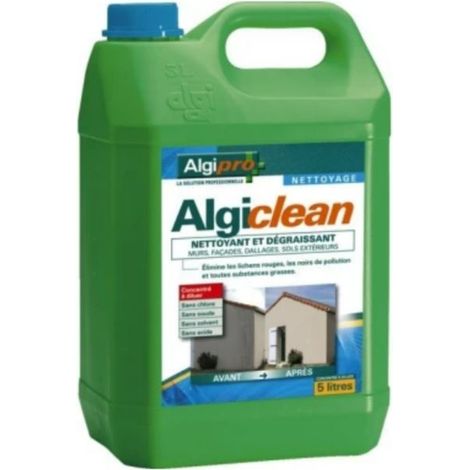 ALGICLEAN - 5 LITER - Reiniger für Pflaster und Zementböden - Konzentrat zum Verdünnen ALGIMOUSS - 046002