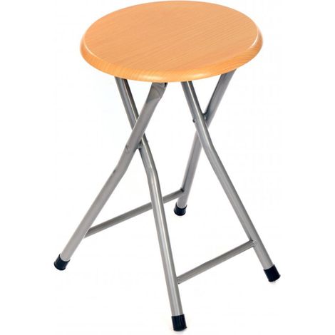 Oypla Wooden Folding Breakfast Kitchen Bar Stool Seat (1/5)