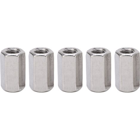 5 écrous de couplage hexagonaux M12x1.75 L35mm 304 (1/5)