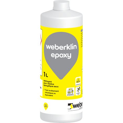 Weber Saint-Gobain Nettoyant carrelages résidus époxy 1L, Weberklin epoxy (1/4)